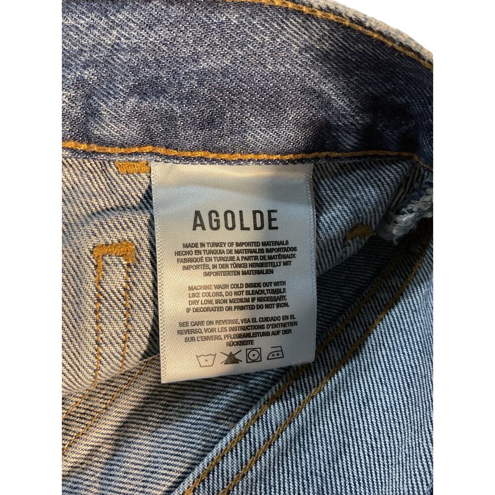 Agolde Utility Blue Cooper Cargo Denim Jeans Size 26 - Picture 6 of 6